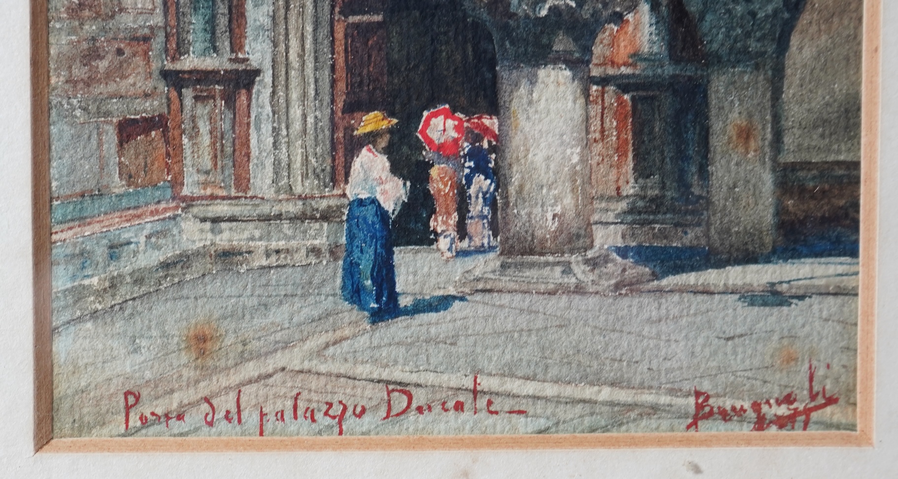 Emanuele Brugnoli, Italian 1859-1944, 'Porta del Palazzo Ducale'